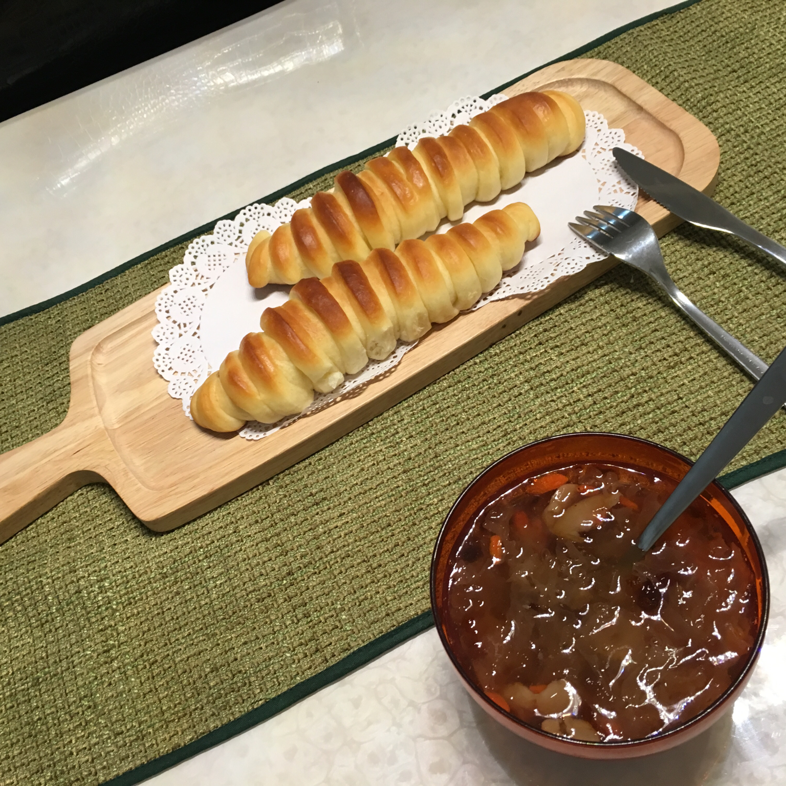 毛毛虫肉松面包
