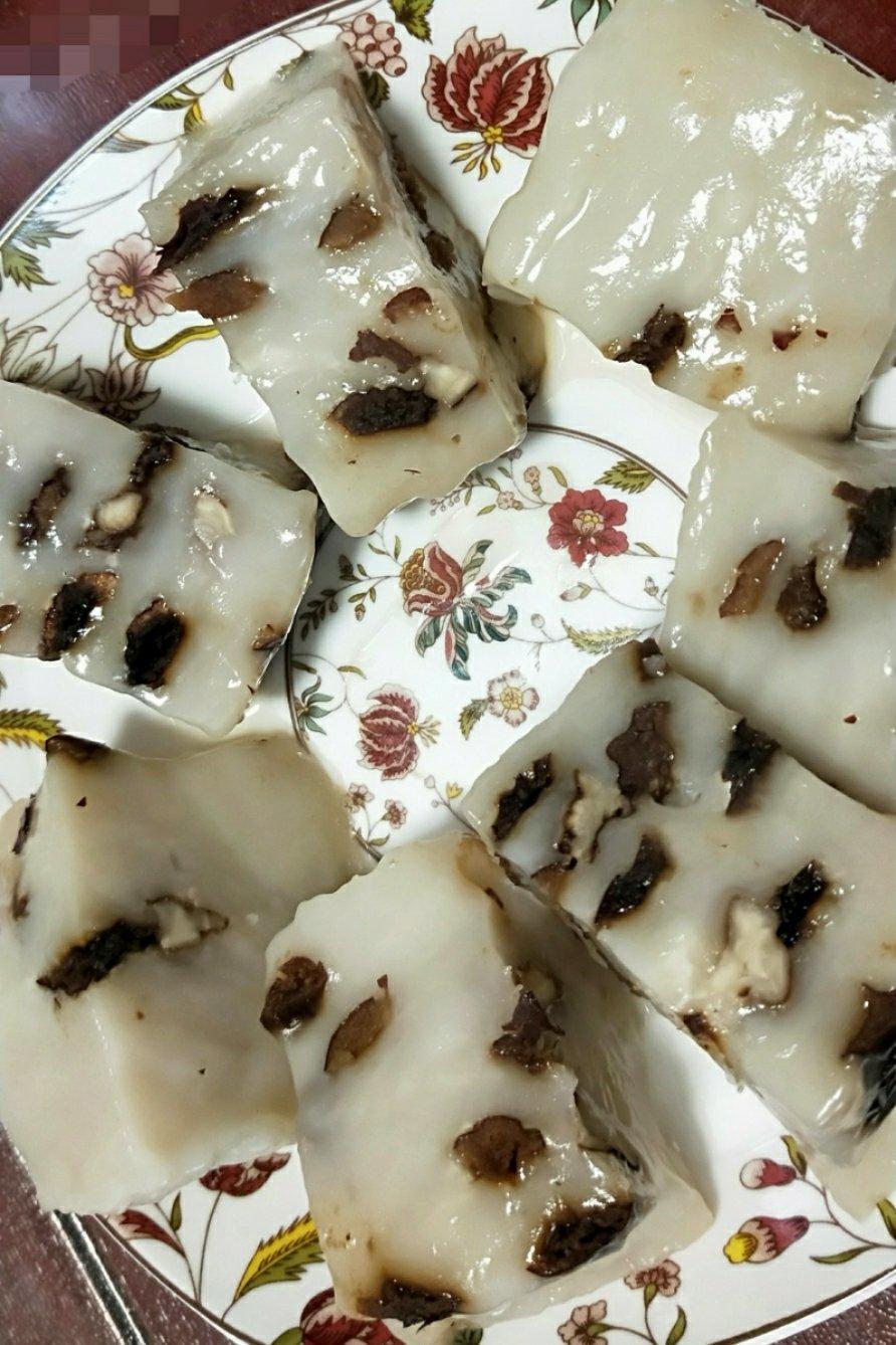 紫恋藤萝做的糯米粉年糕