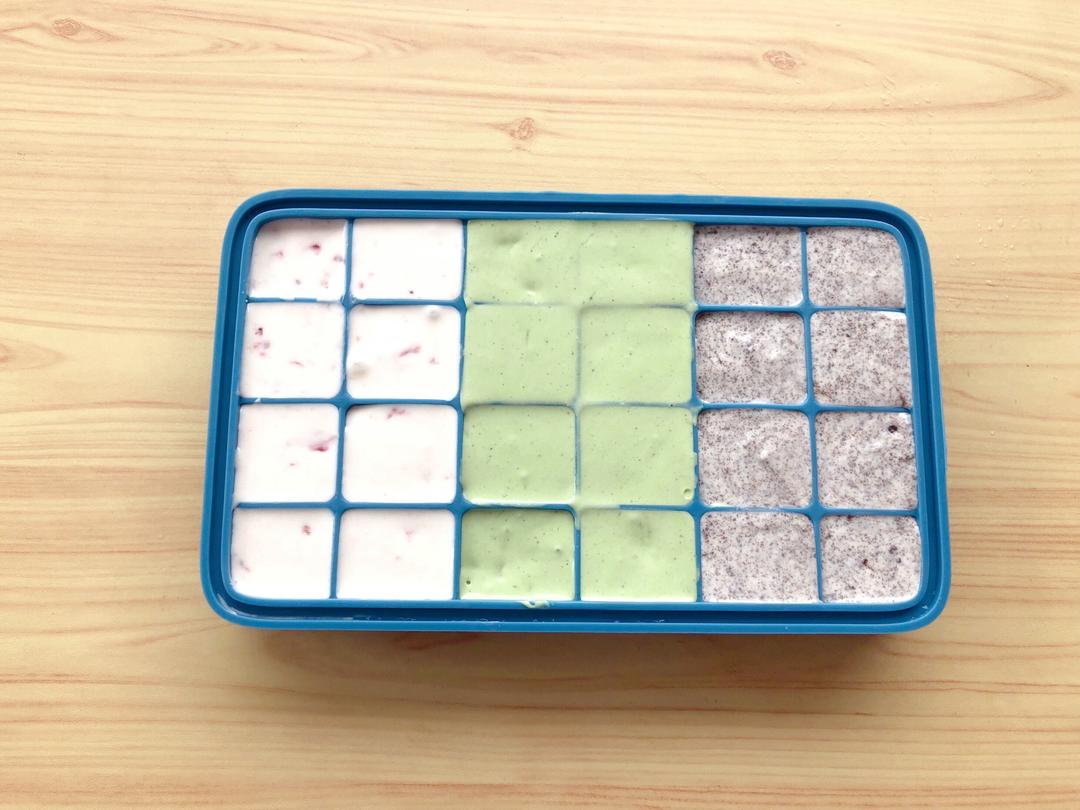 自制八次方脆皮酸奶雪糕（一次做三种口味的做法）(11)