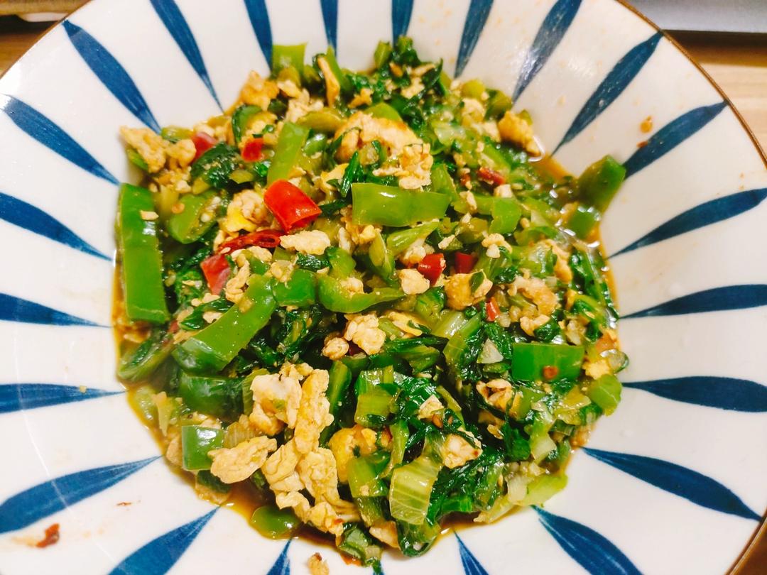油麦菜炒蛋