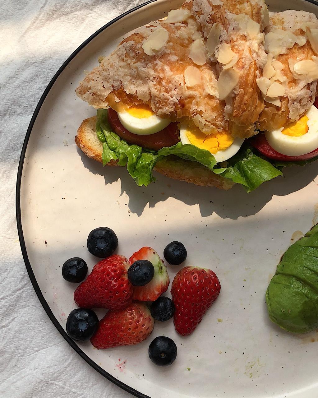 可颂三明治brunch