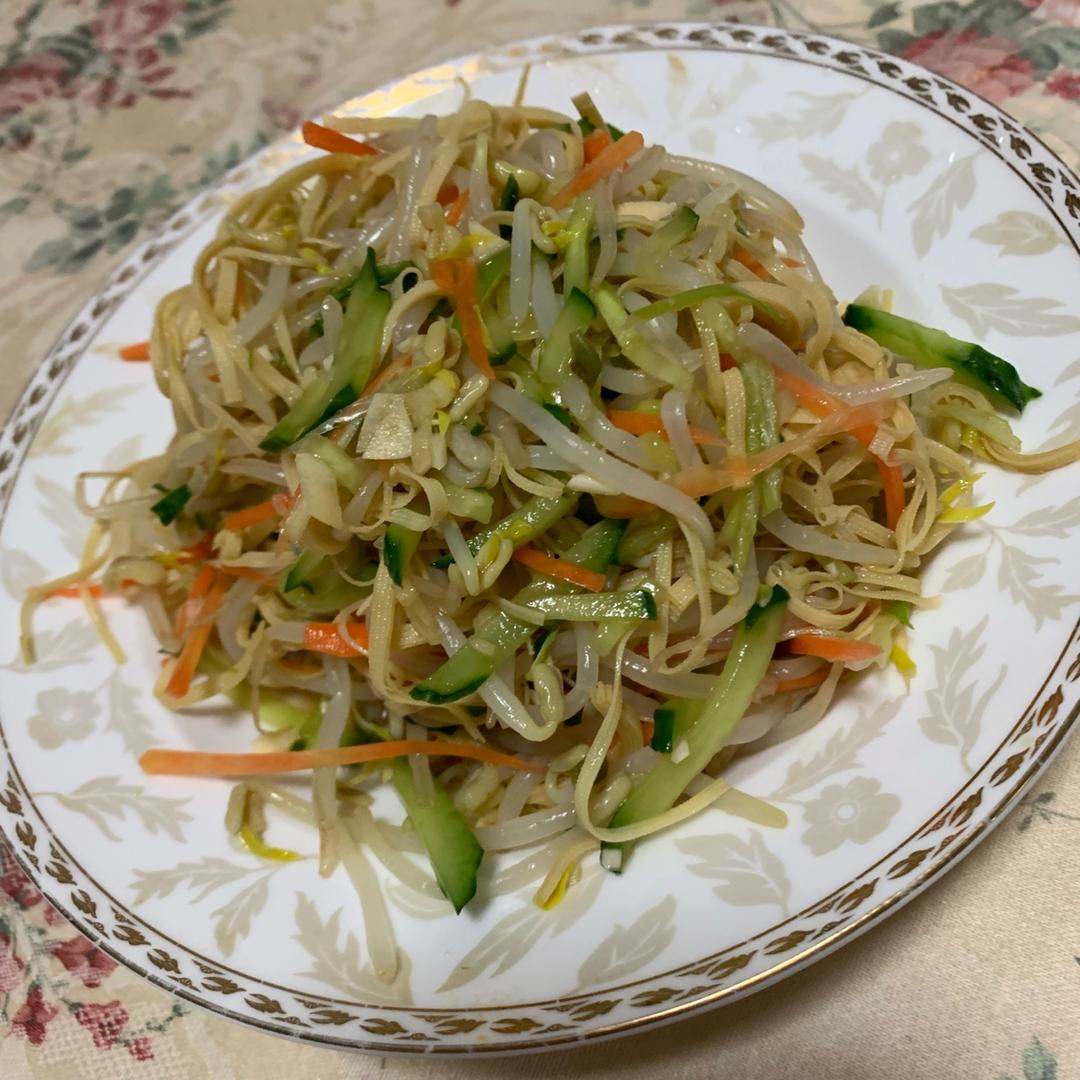 黄瓜凉拌豆腐皮