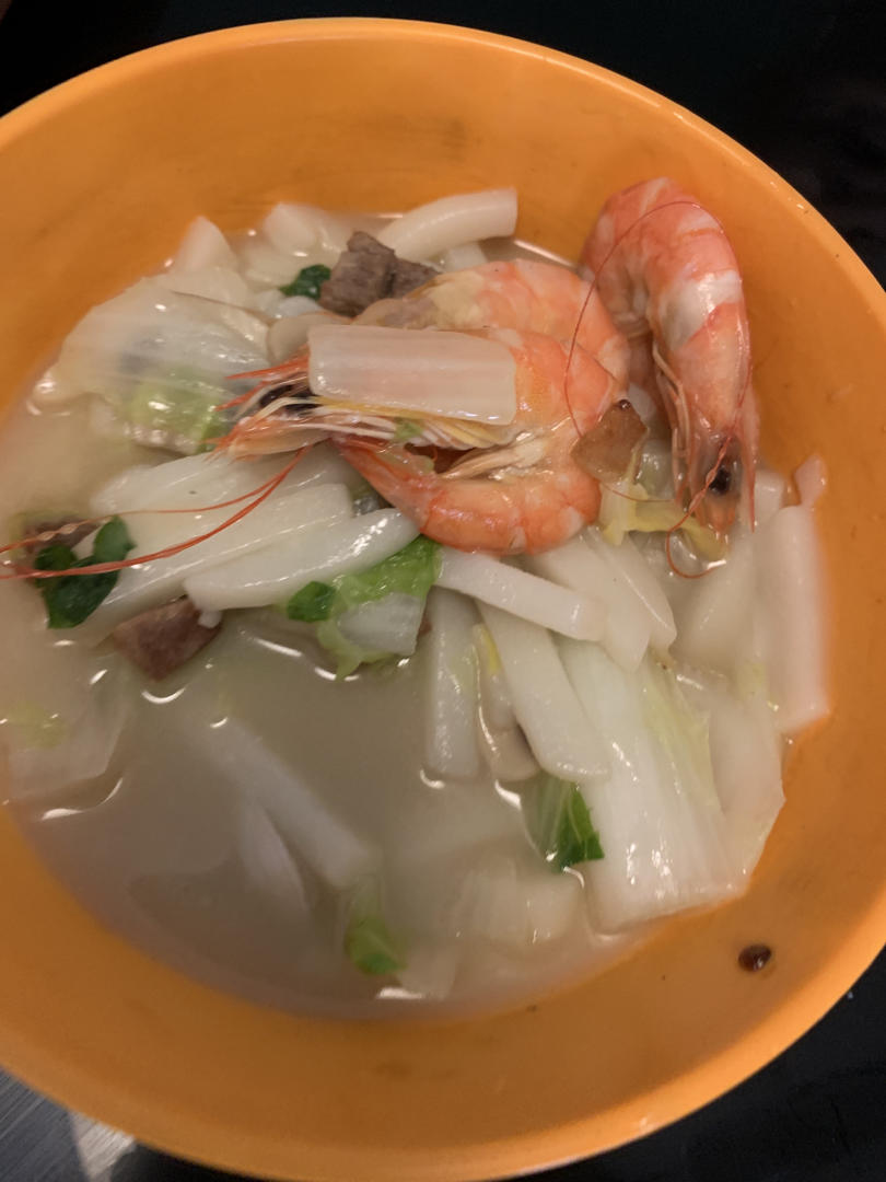 滴流圆豆豆做的石塘人家的"特色家乡汤糕"