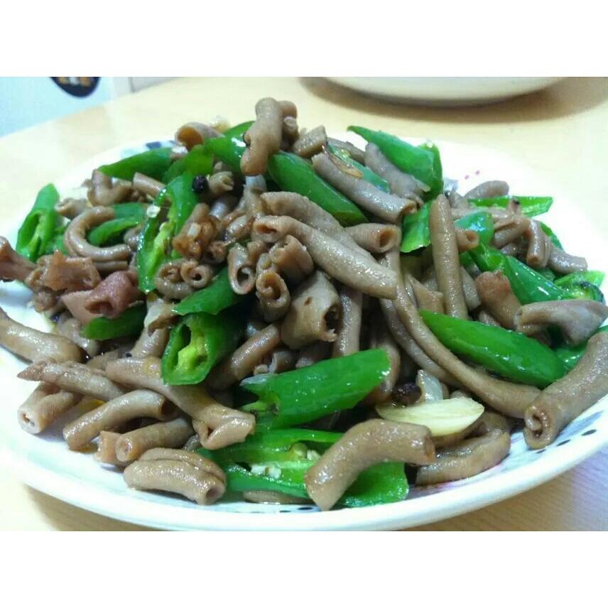 爆炒鸭肠
