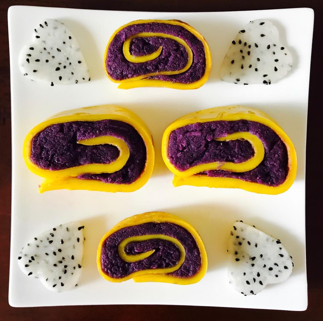 木子小小厨做的紫薯鸡蛋饼