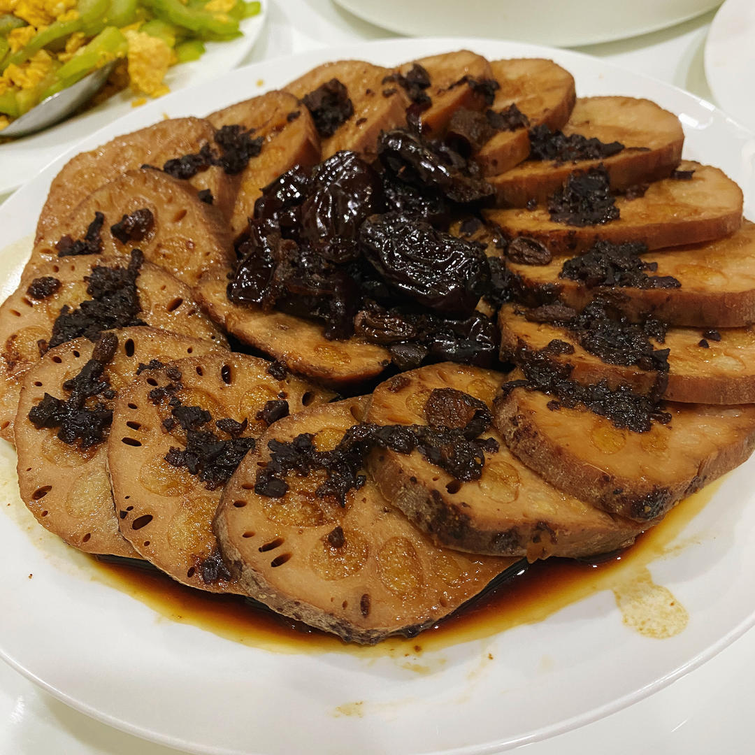 电饭锅版糯米糖藕