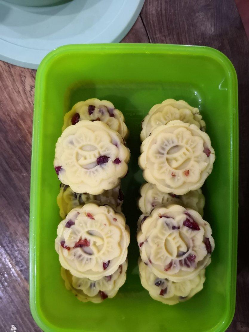 蔓越莓绿豆糕