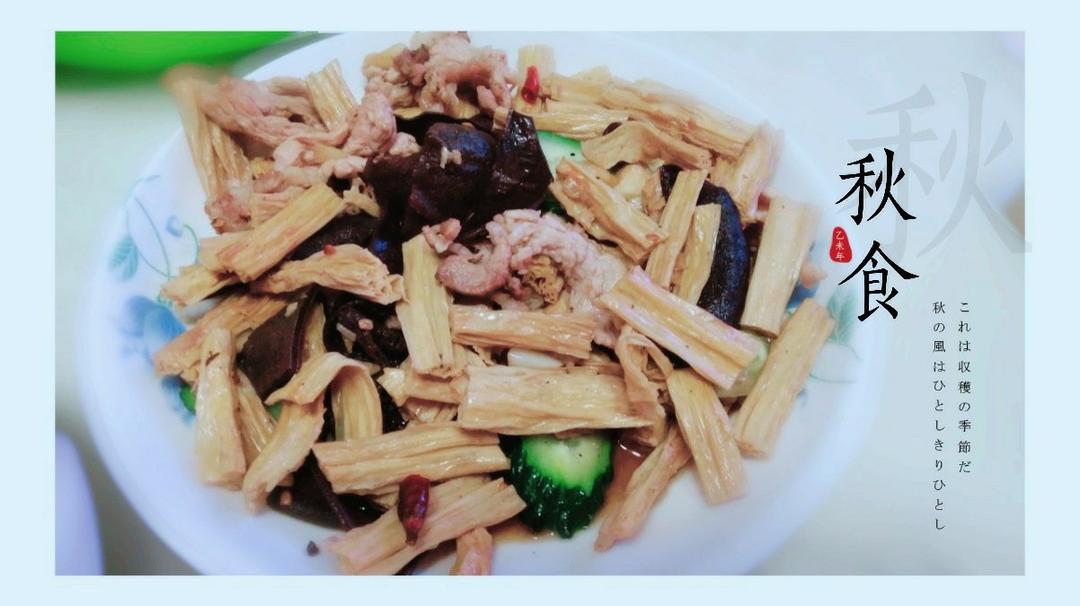 腐竹木耳黄瓜炒