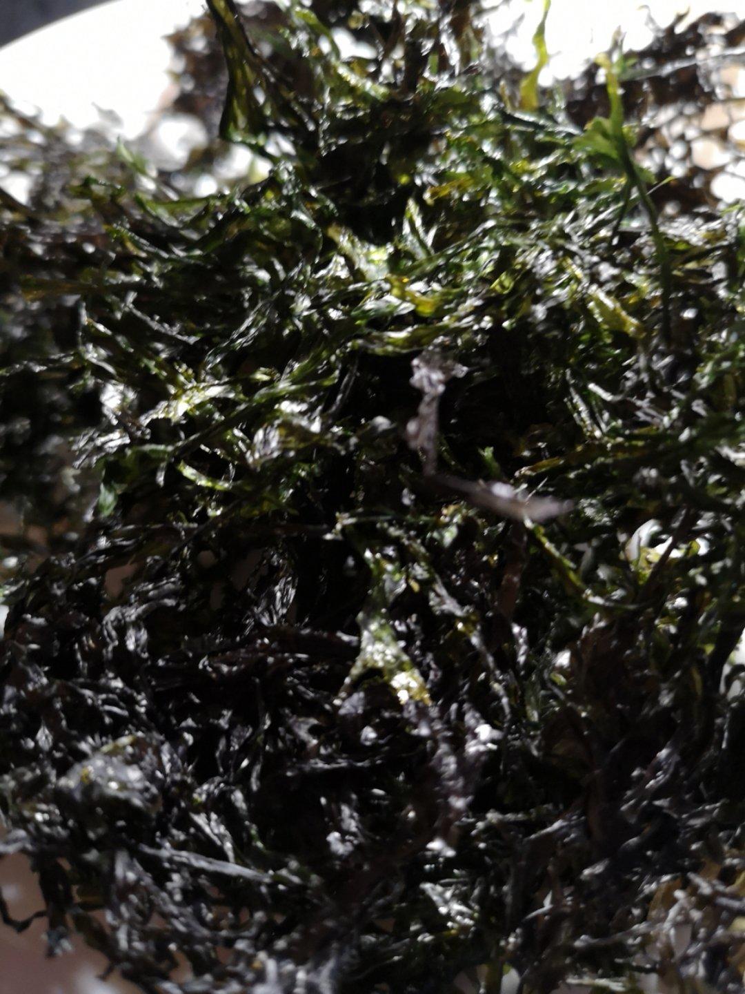 平底锅干炒紫菜