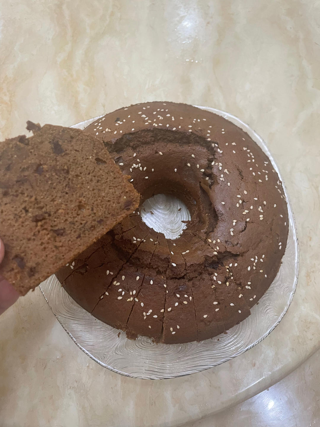 红糖红枣糕 枣香浓郁 香甜松软