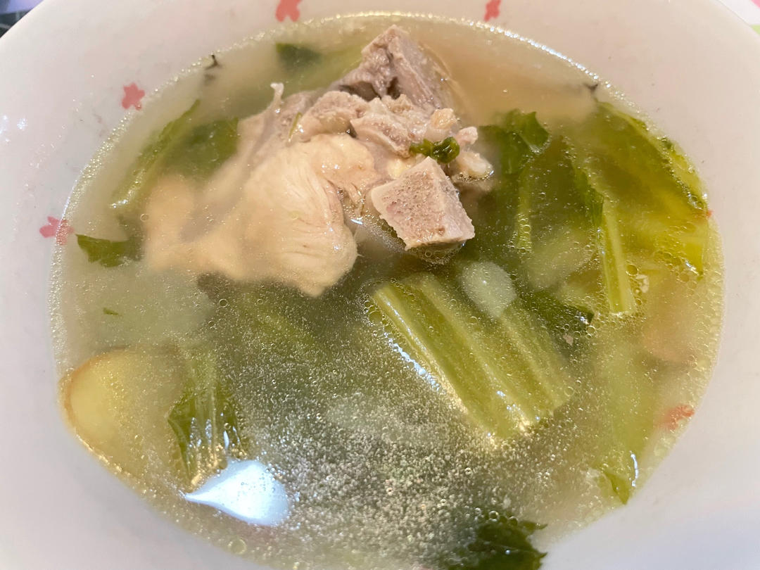 清热止咳明目丨筒骨芥菜汤/盖菜汤
