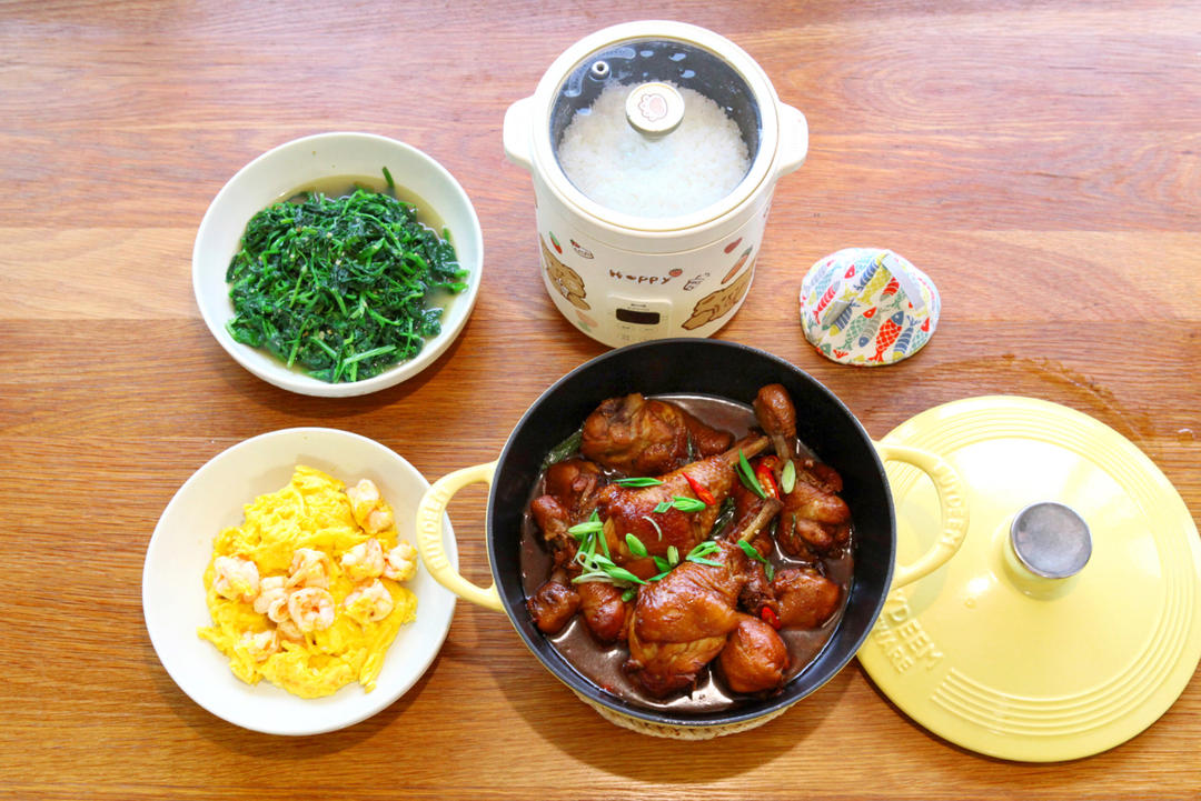 毛豆烧鸡腿