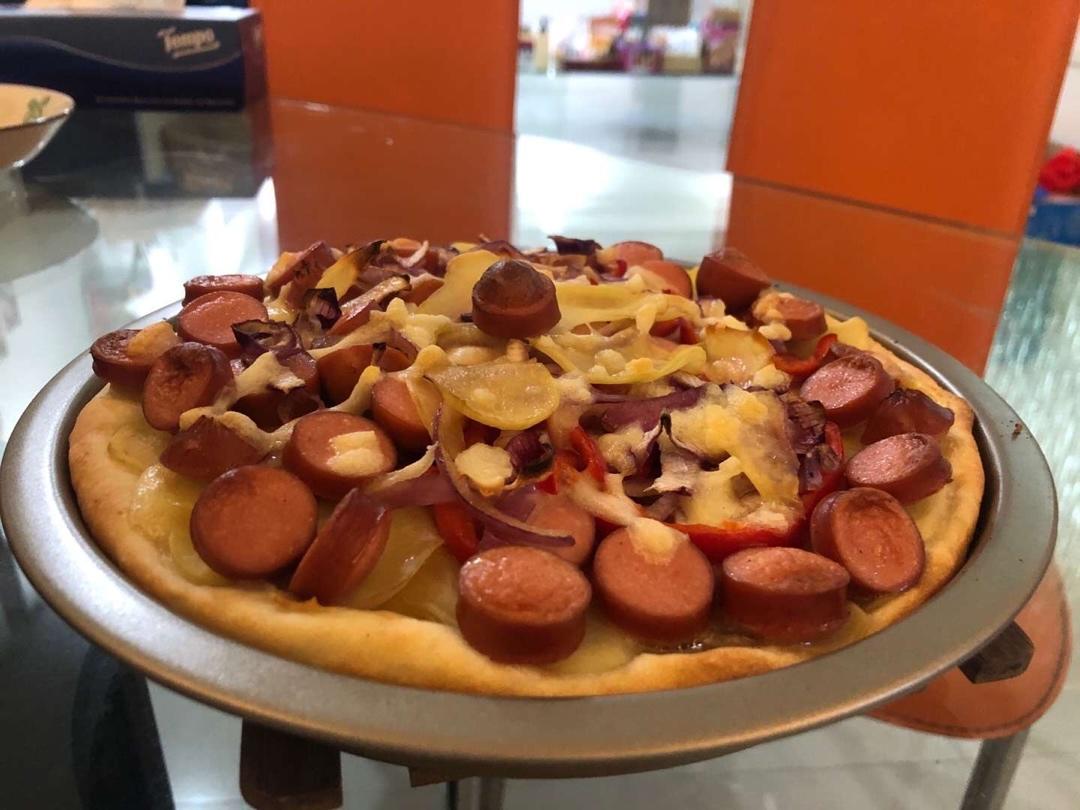 榴莲披萨及饼底制作