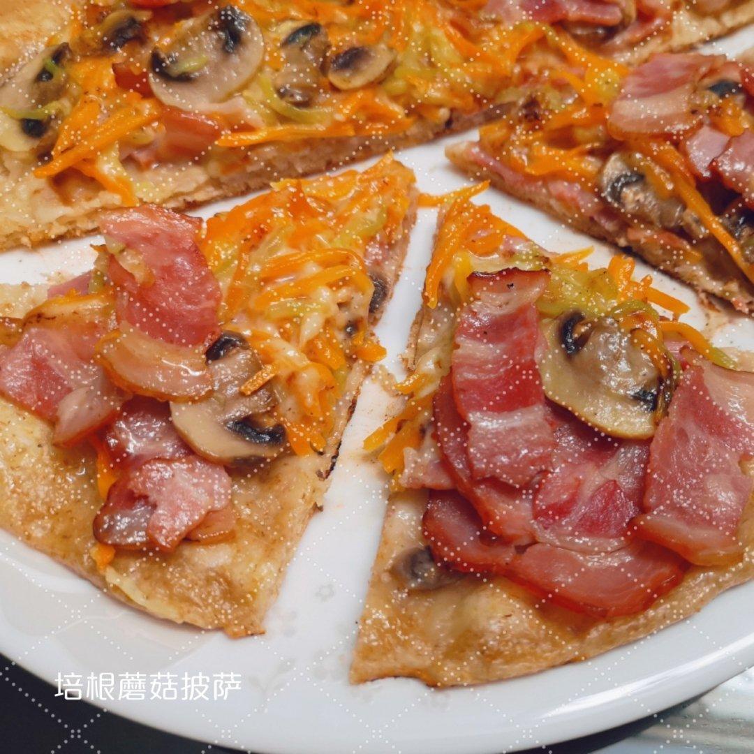 培根蘑菇披萨🍕电饼档版