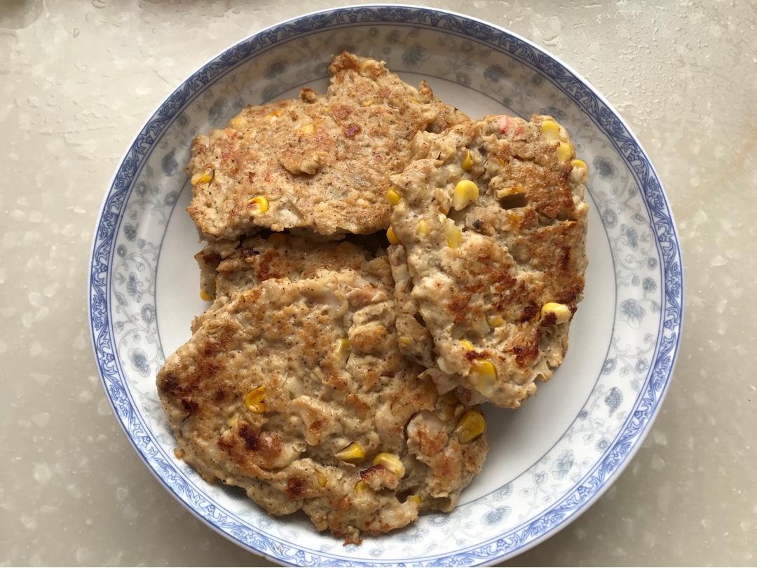 减肥餐：香煎鸡胸肉饼