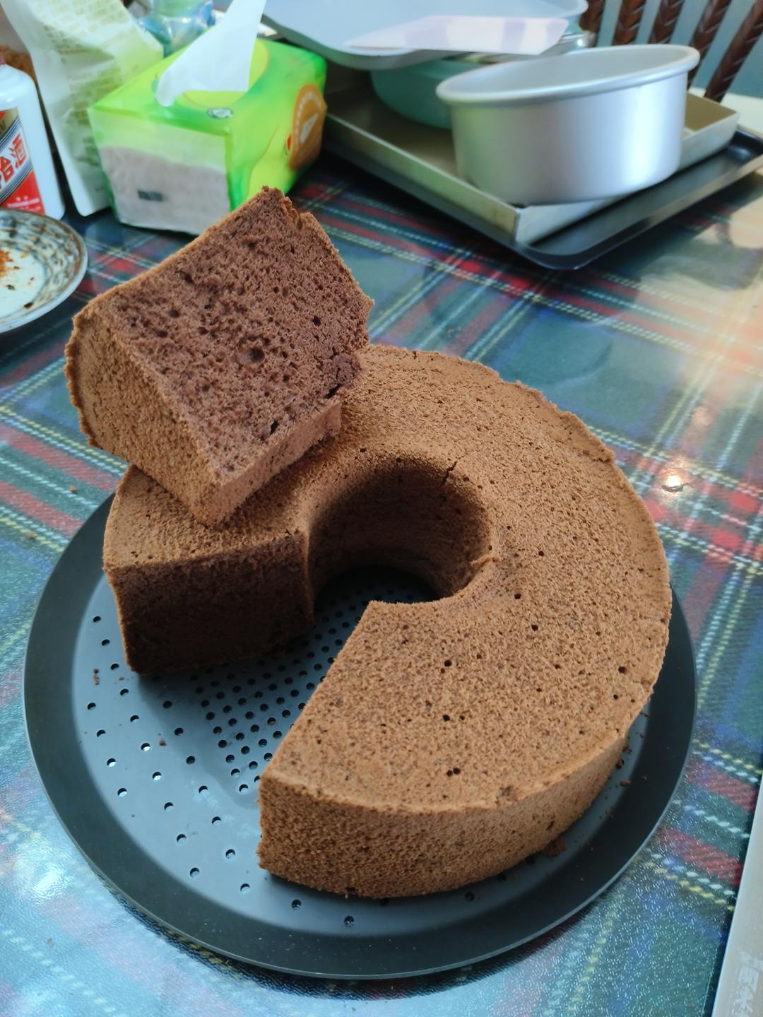 不消泡的巧克力戚风