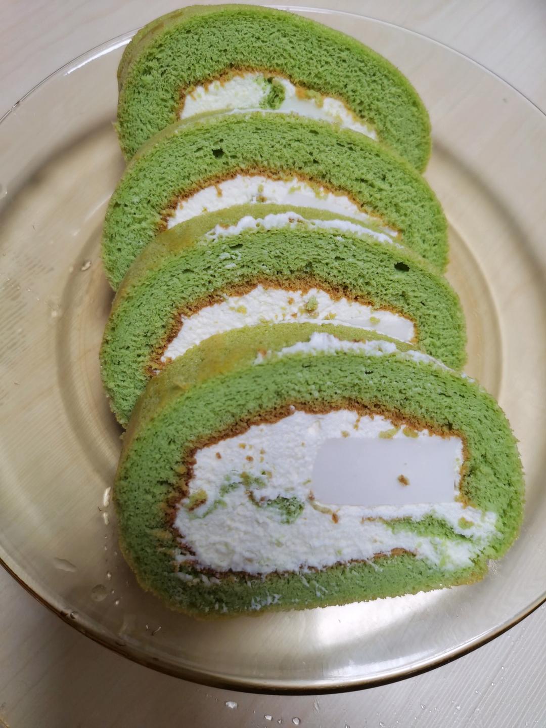 超清新｜斑斓椰香奶冻蛋糕卷｜卷不裂