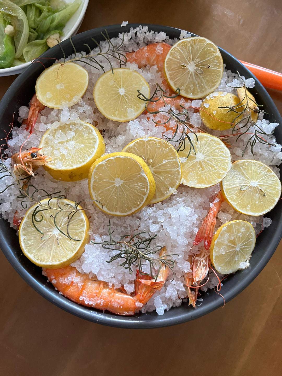 「盐焗大虾🦐」超简单又不伤锅的懒人烤箱盐焗法