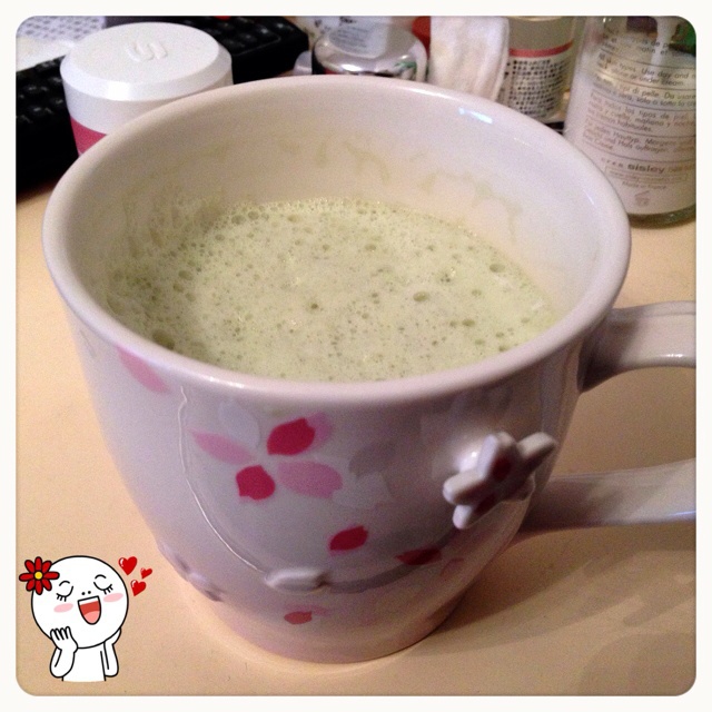 抹茶拿铁 (无打奶泡器版)