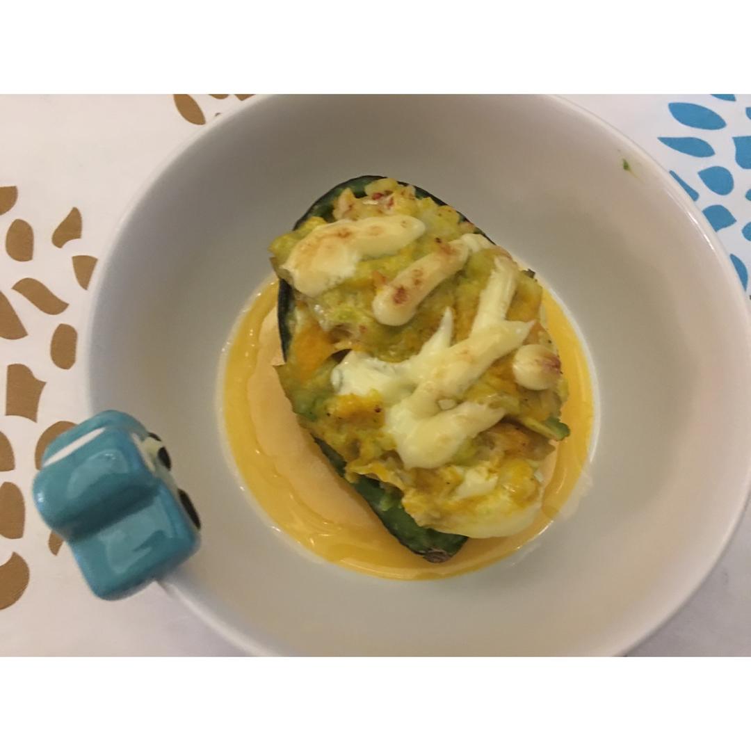 牛油果焗虾仁