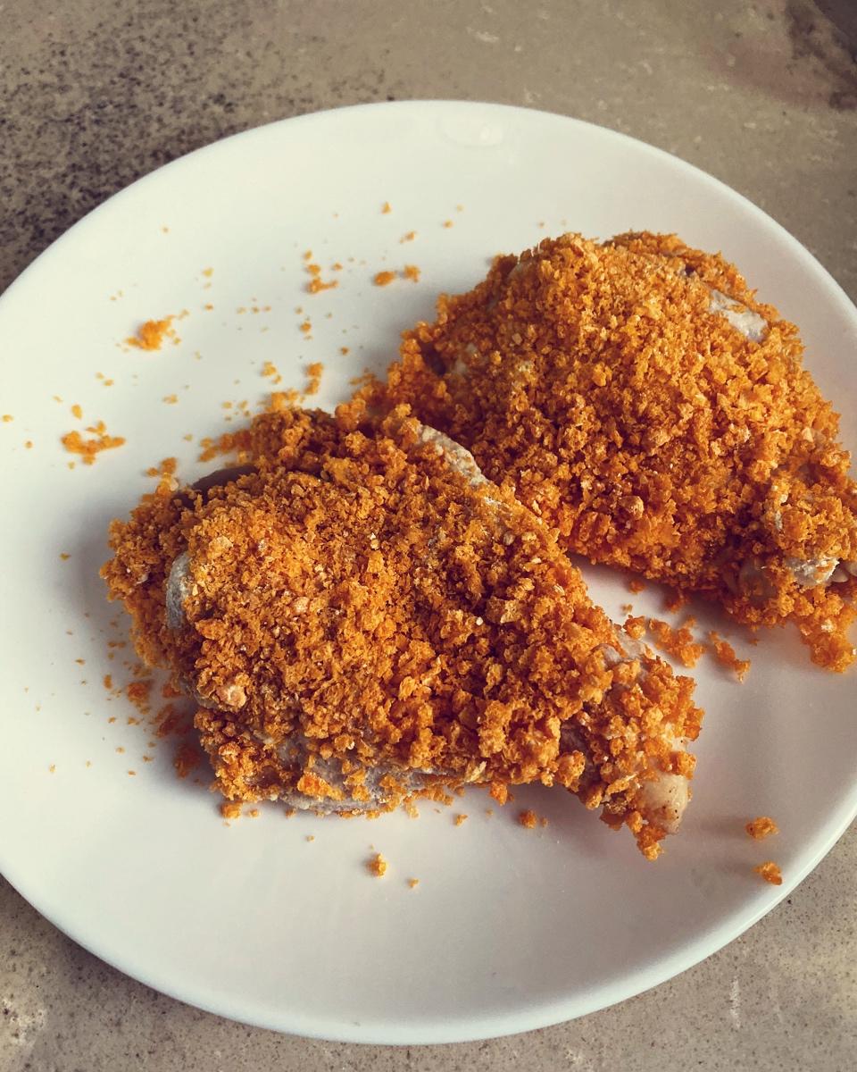 面包糠炸鸡腿