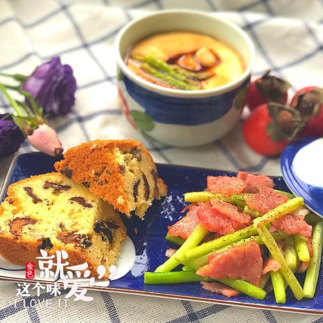 枣泥栗子磅蛋糕