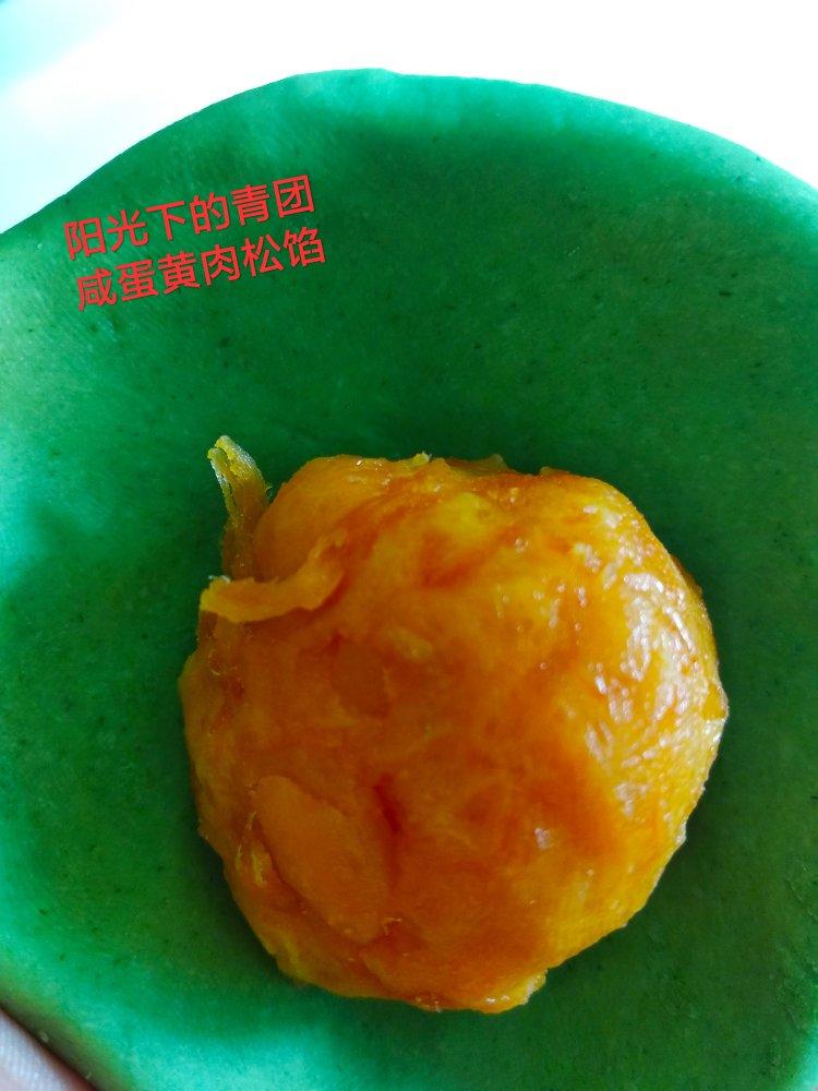 咸蛋黄肉松青团（艾糍）
