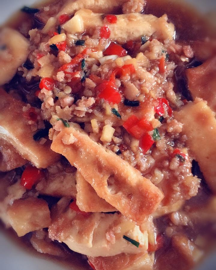 鱼香煎豆腐