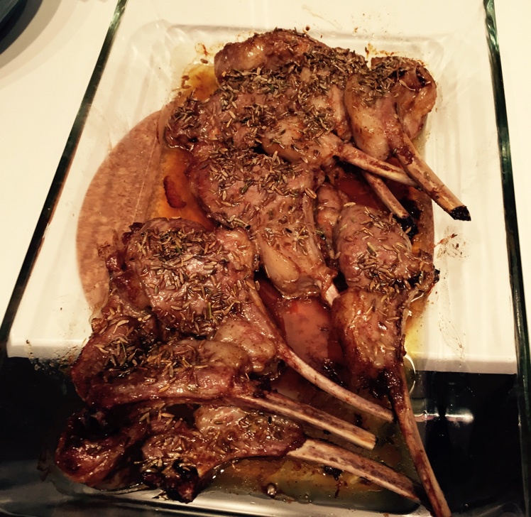 孜然羊排烤土豆