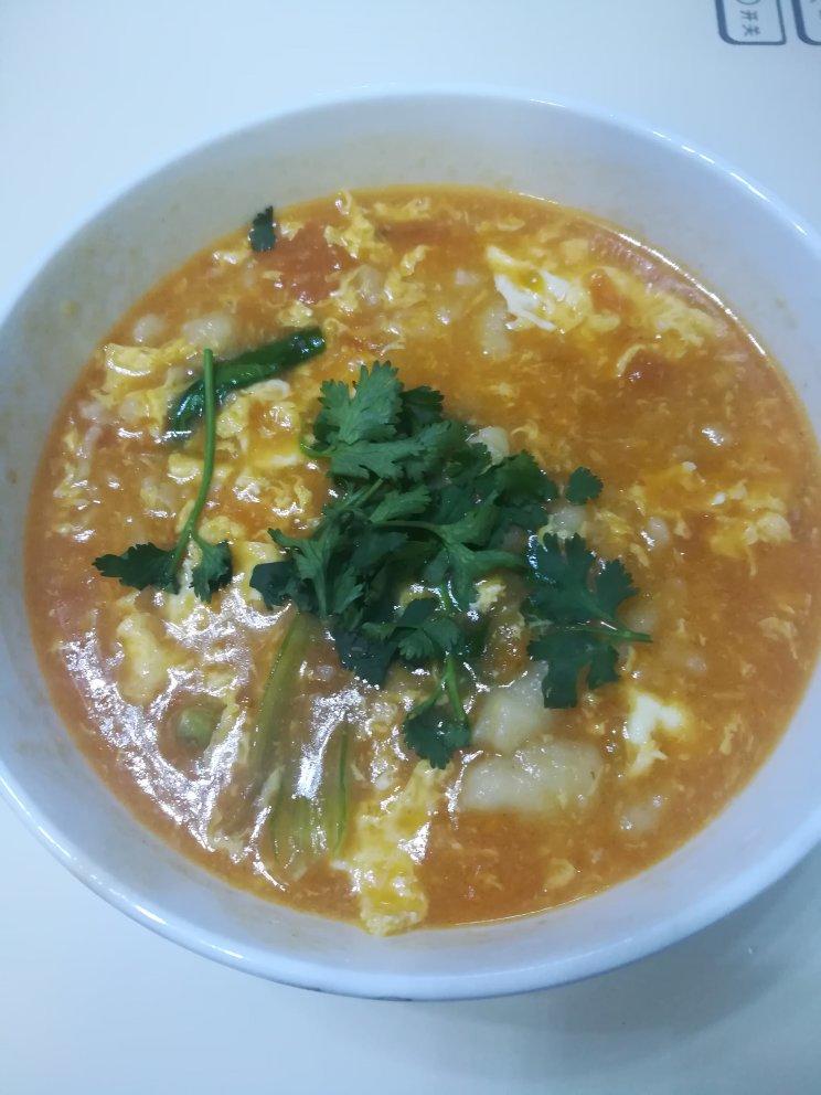 西红柿鸡蛋疙瘩汤