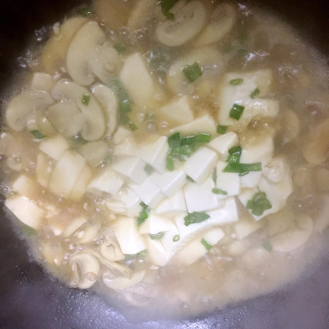 蘑菇烩豆腐
