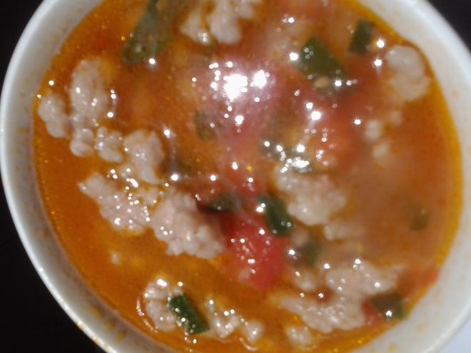 西红柿滑肉汤的做法