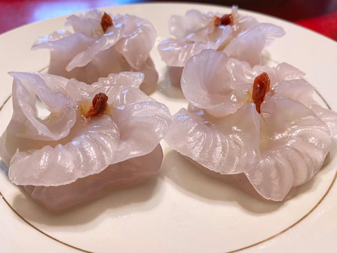 樱花水晶蒸饺
