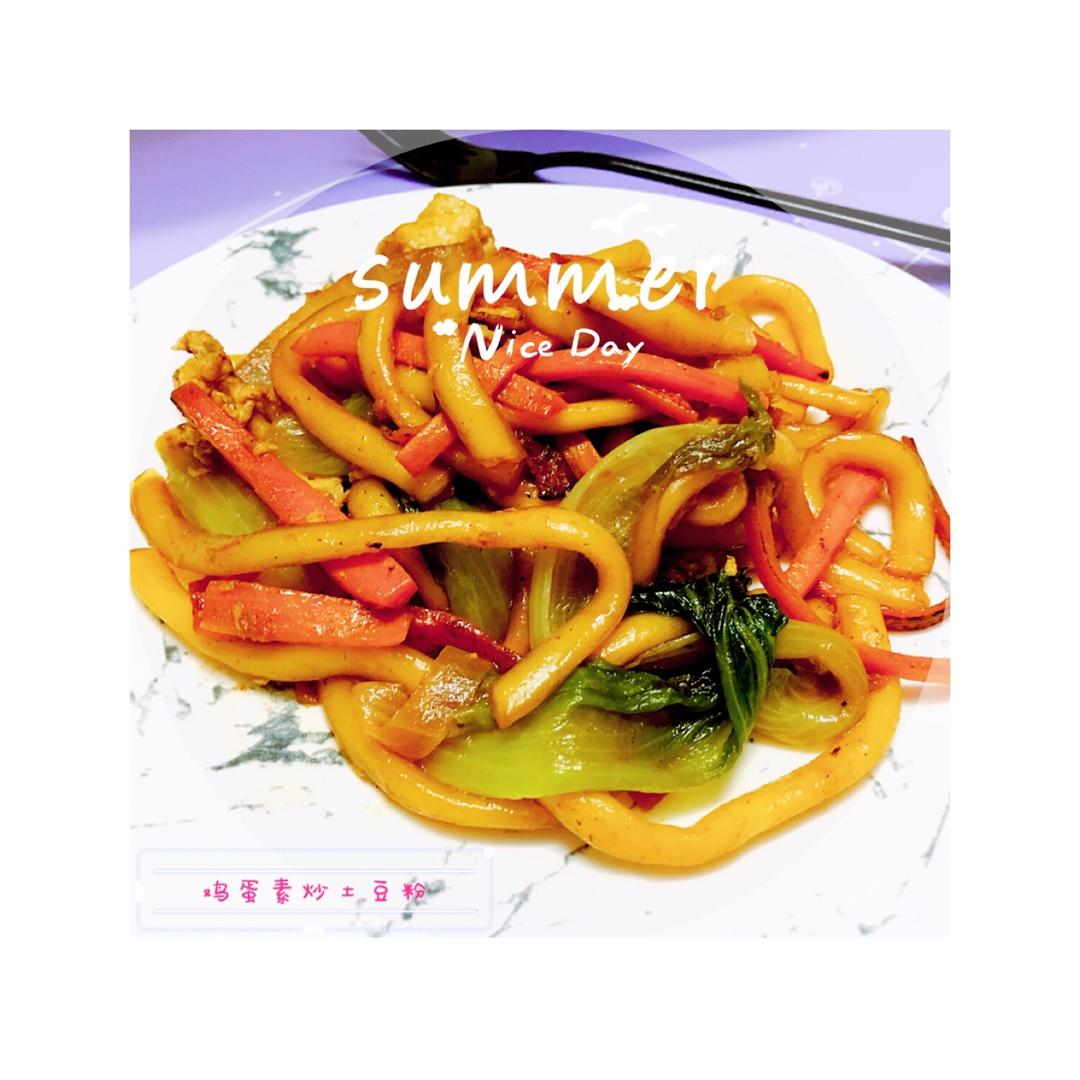 鸡蛋素炒面Fried Noodles Vegetarian