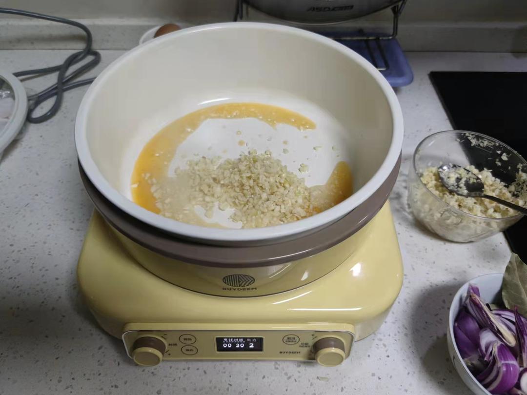 瑶柱虾仁蒸蛋羹+杂粮饭【3月北鼎蒸炖锅食谱】