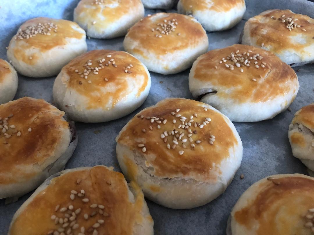 红豆酥皮红豆饼（植物油、零失败、酥掉渣）