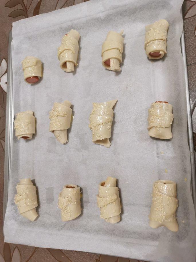 香肠可颂🥐（手抓饼版）