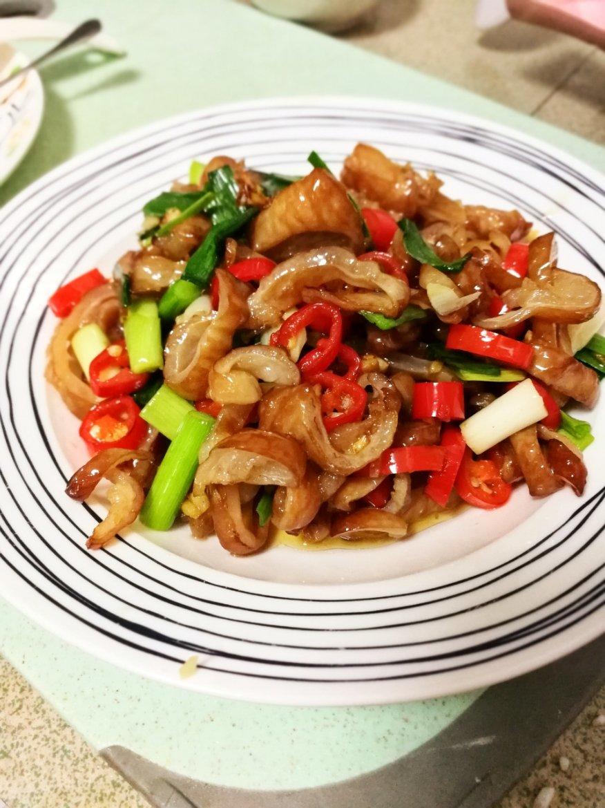 蛋挞妈eaki做的小炒腊猪肠