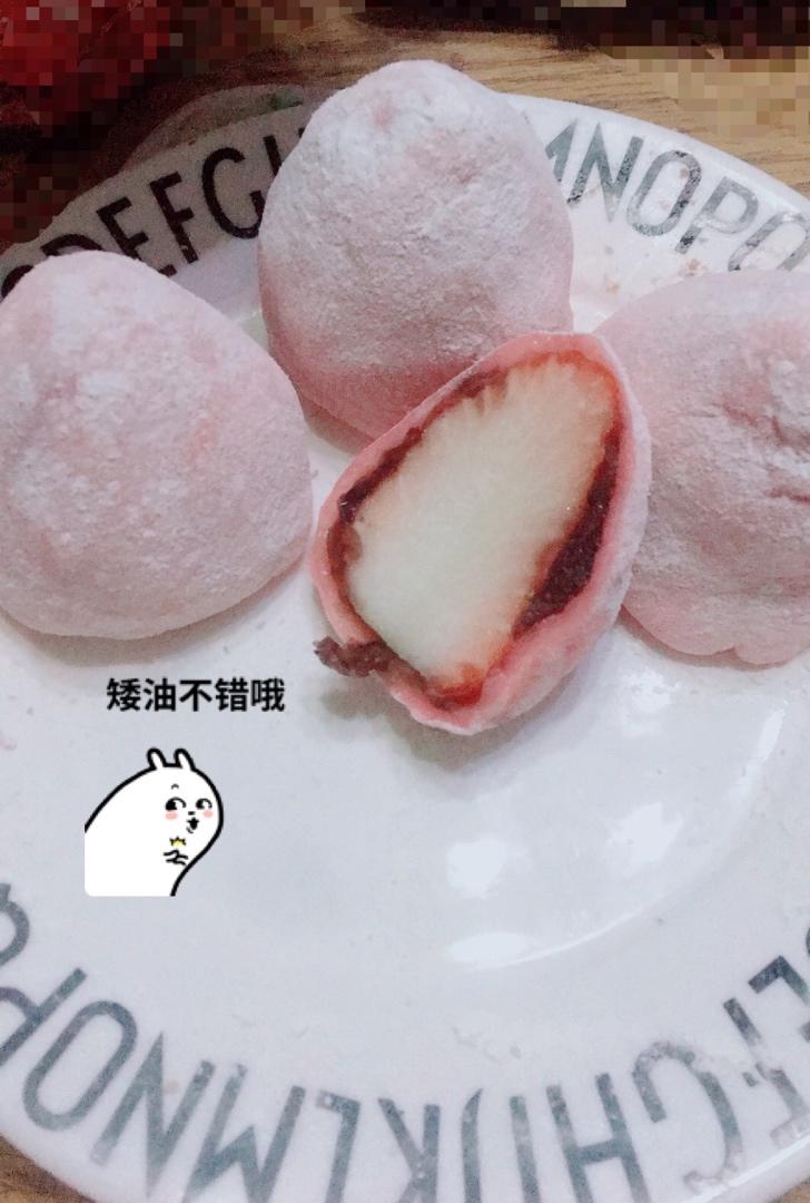 糯叽叽的草莓大福（超简单）