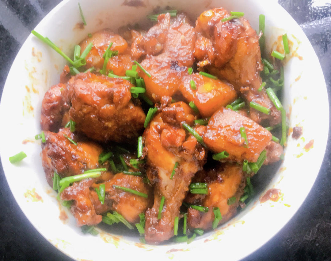 土豆焖鸡腿