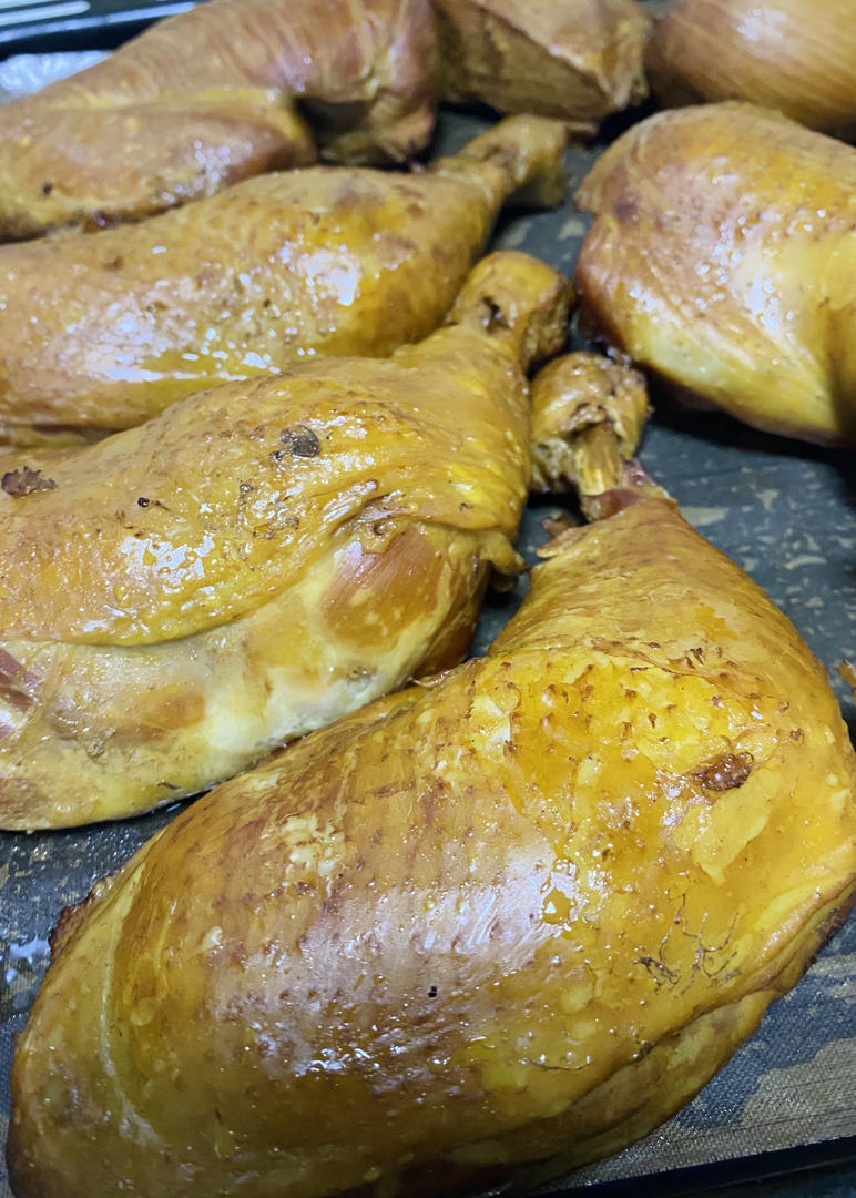 鸡腿两吃-盐水鸡腿 & 茶香熏鸡