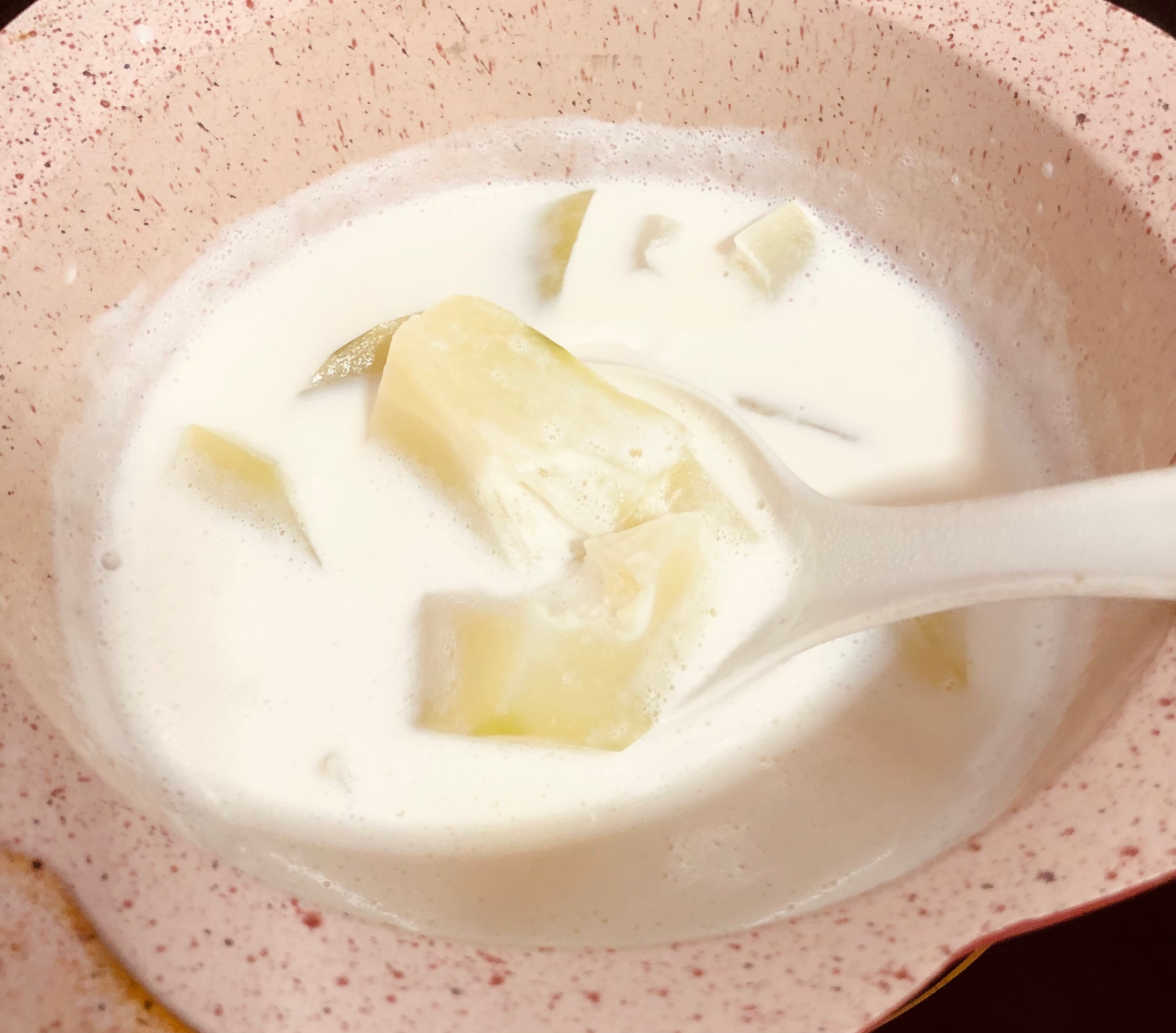 补虚损生津润肠平肝和胃舒筋活骨的木瓜炖牛奶的做法