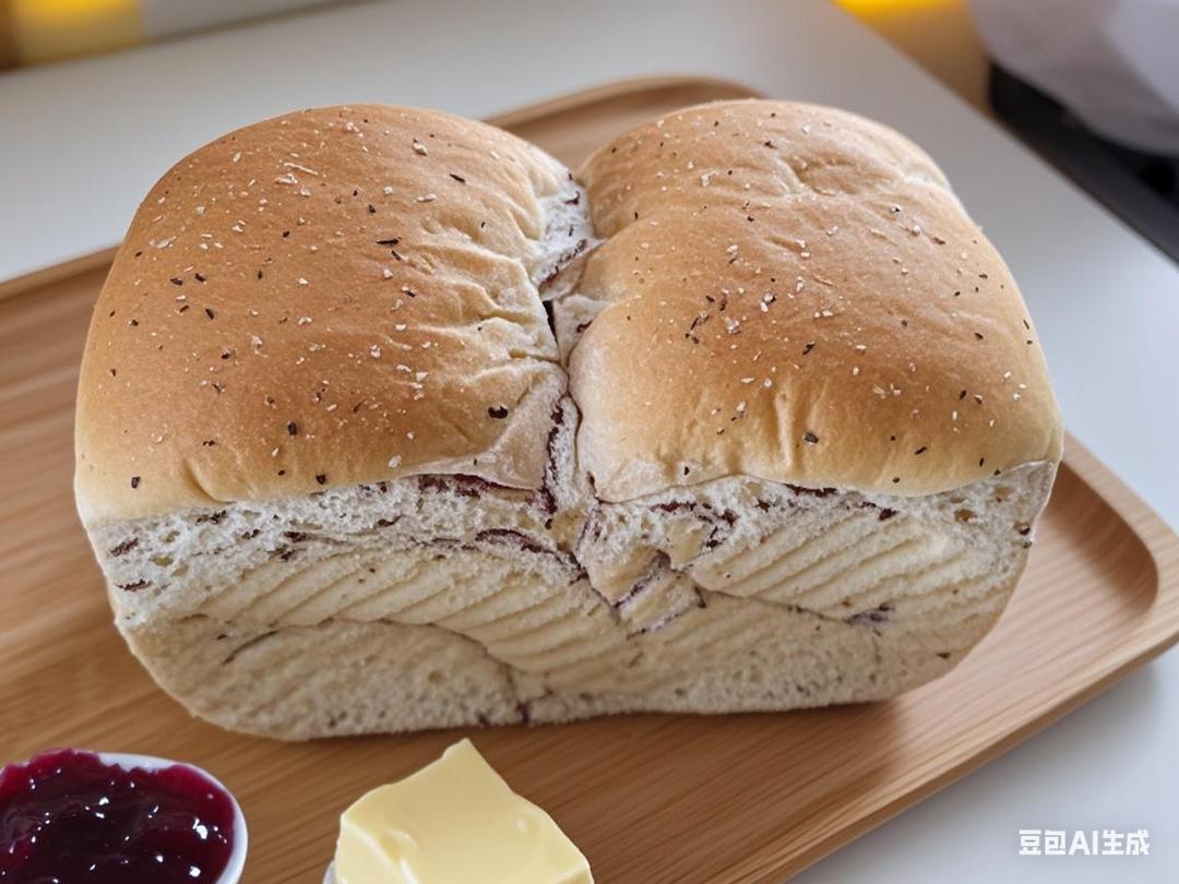 低糖低油养生豆浆吐司