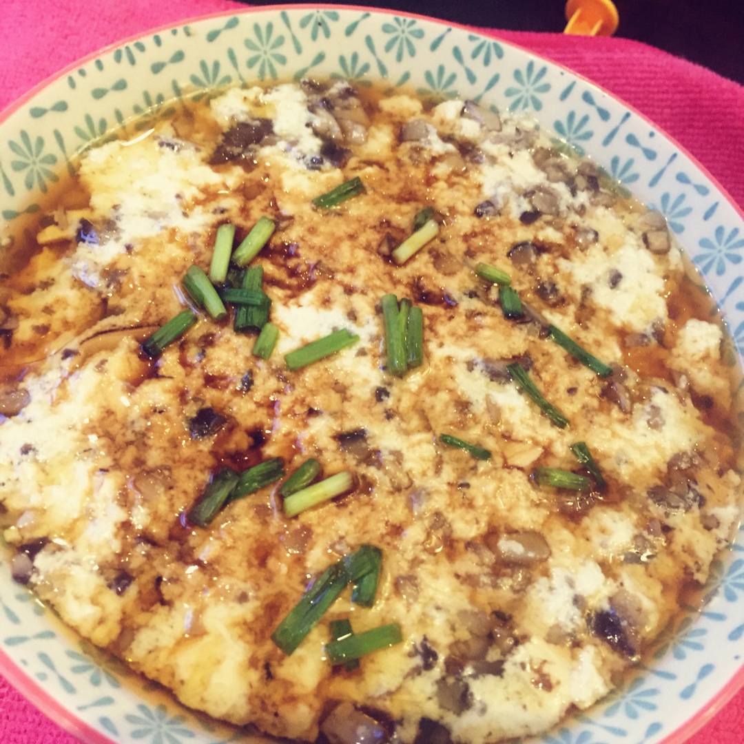 蒸豆腐饼