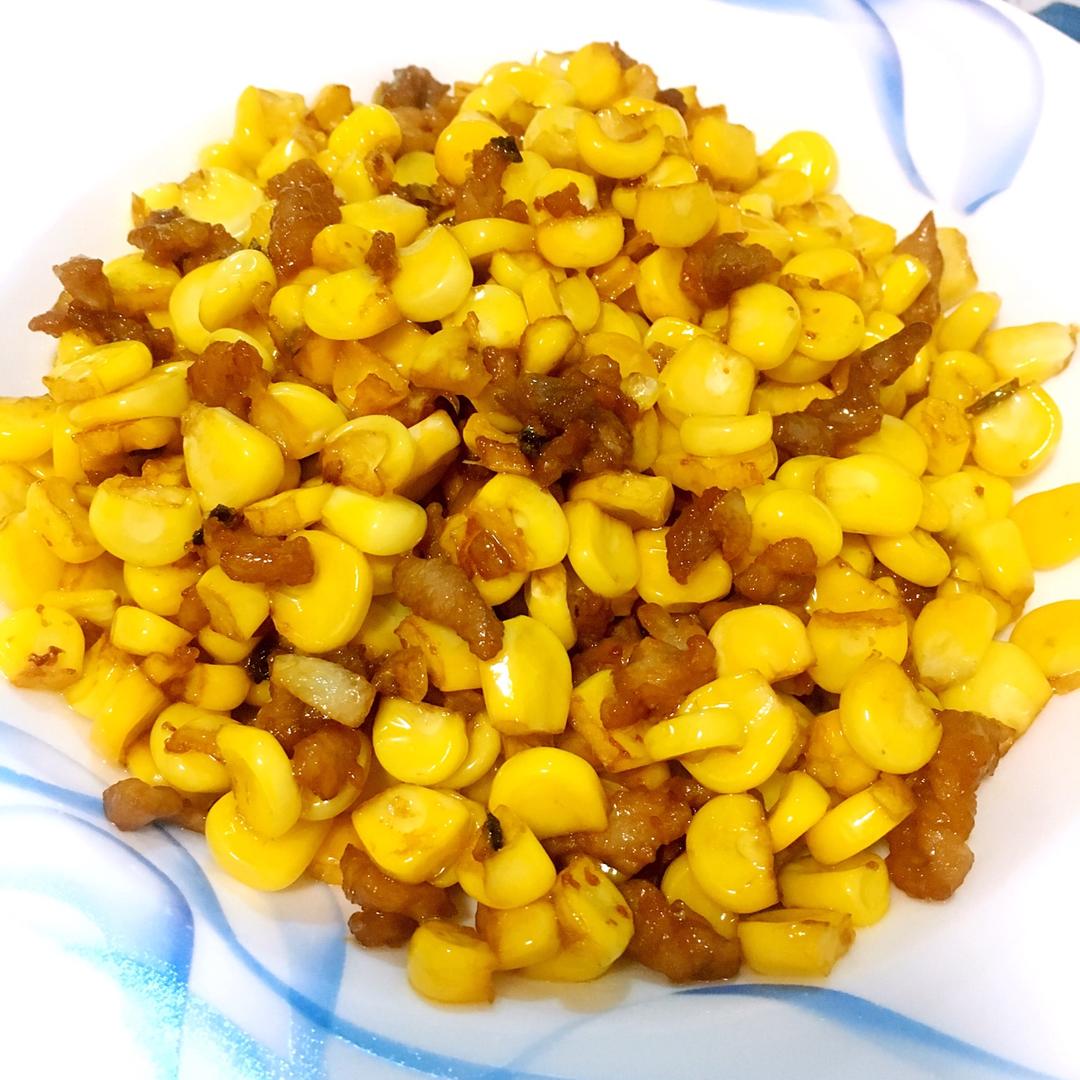 玉米炒肉末【超级下饭的快手家常菜】