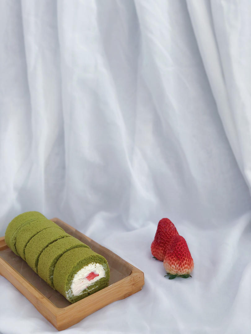 抹茶蜜豆蛋糕卷