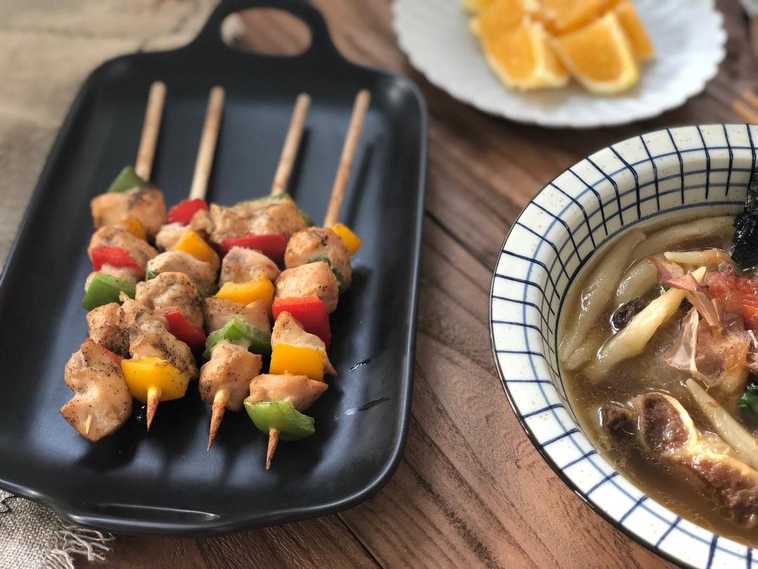 秘制鸡肉烤串