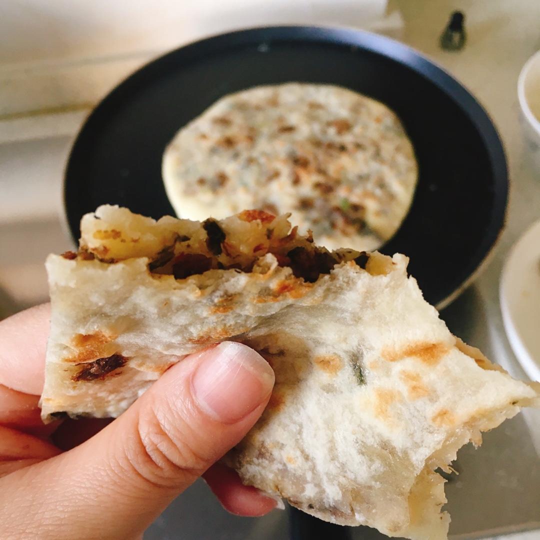 不输给路边摊的梅干菜饼or锅盔