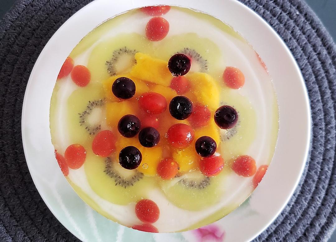 唯美食不负做的透明水晶果冻布丁(白凉粉版)快速