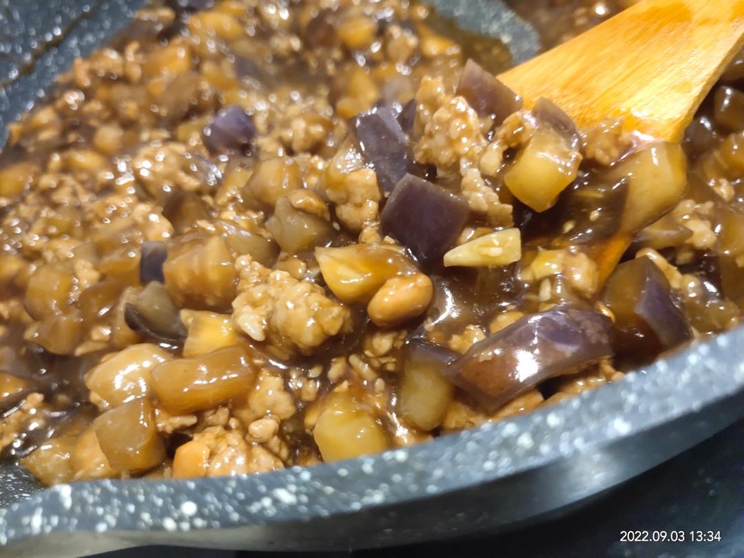 茄丁肉酱打卤面